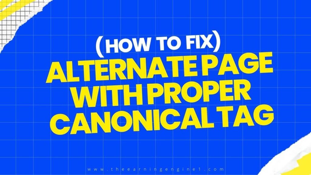 Alternate Page with Proper Canonical Tag