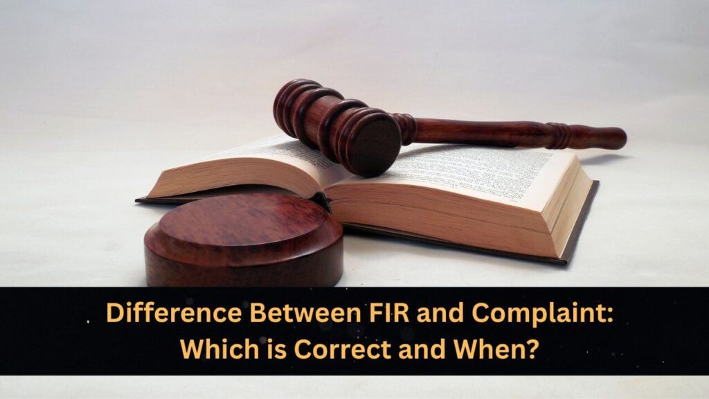 FIR and Complaint