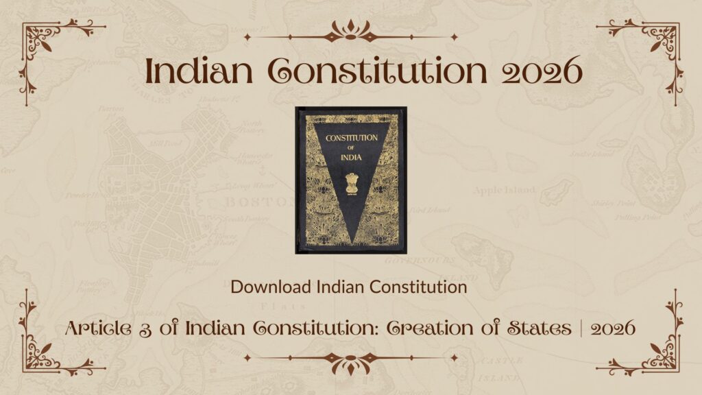 Article 3 of Indian Constitution