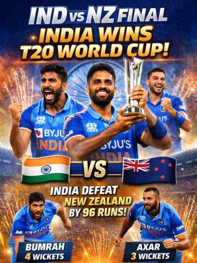 IND vs NZ Final: India Beat New Zealand to Win T20 World Cup