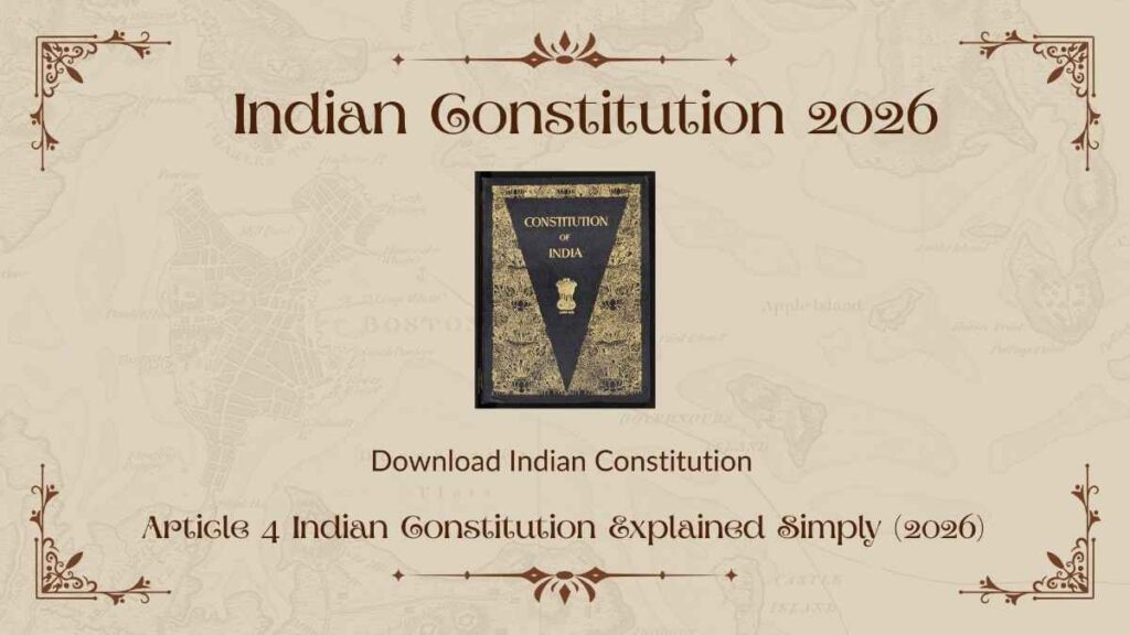 Article 4 Indian Constitution
