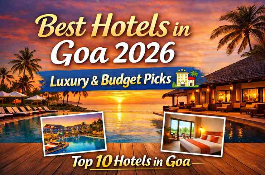 Top 10 Hotels in Goa with Location, Ratings & Google Map Links